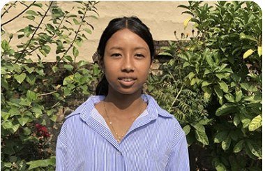 Alisha Chaudhary (1), age 10, from Bhajani 4, Kundi, Nepal