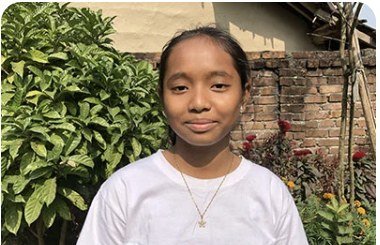 Arpana Chaudhary, age 14, from Kudi, Nepal