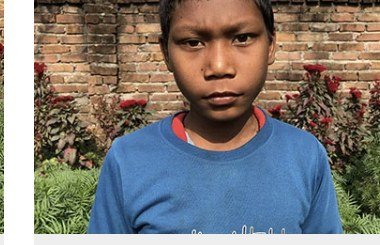 Ashish Rajee, age 14, from Pahalawan, Nepal