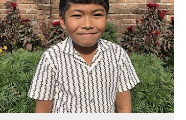 David Chaudhary, age 9, from Bhajani 4, Kundi, Nepal