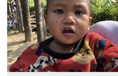 David, age 1, from Dhanaura, Nepal