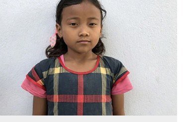 Kalpana Rokamagar, age 8, from Bhajani 4, Dhanaura, Kailali, Nepal