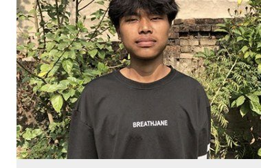 Niraj Budha, age 17, from Dhanaura, Nepal