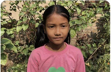 Ritika Chaudhary, age 12, from Bhajani, Nepal