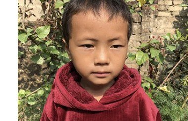 Ruyal Rokamagar, age 7, from Bhajani 9, Ganjahuwa, Nepal
