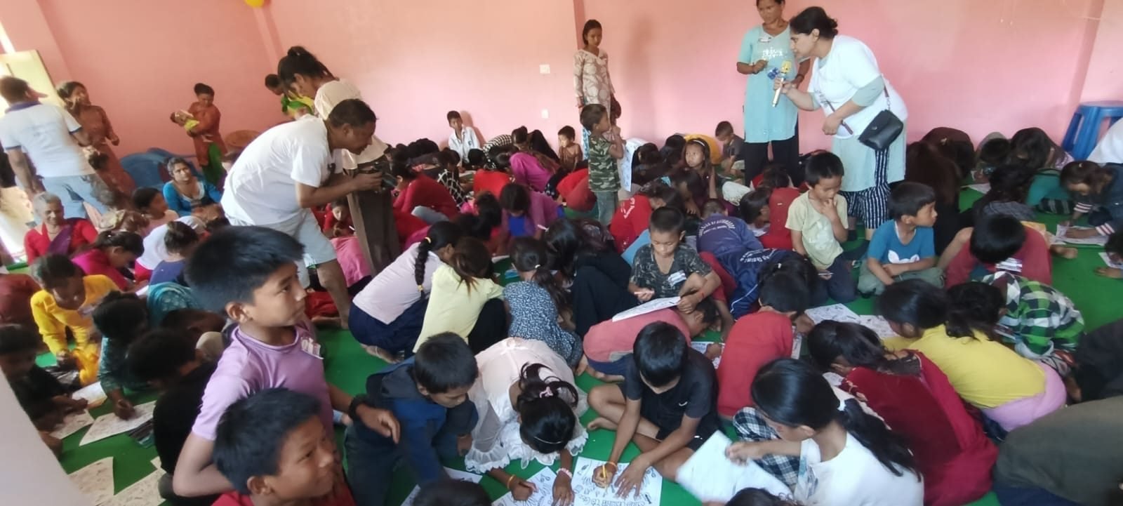 Children doing activities together
